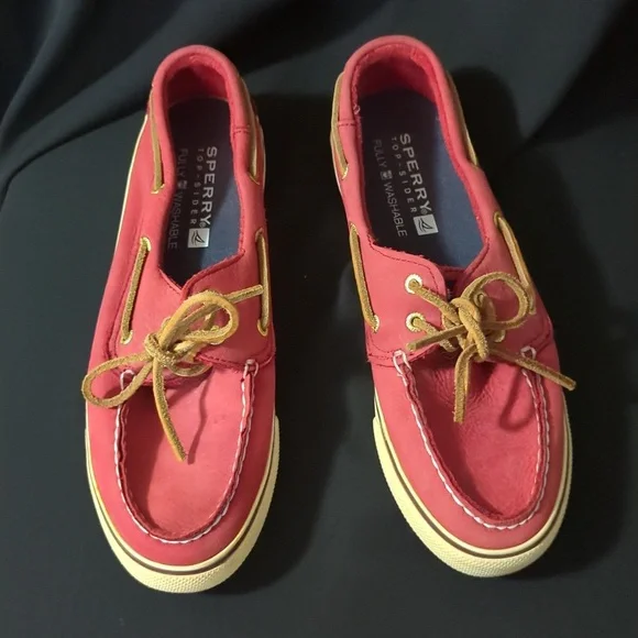 Sperry topsiders, red, size 8. Excellent condition. - Picture 3 of 11